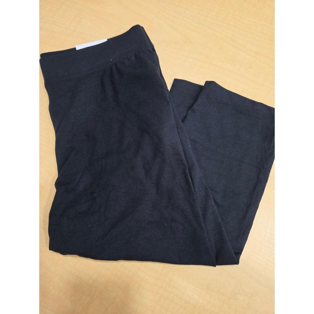 Sonoma Goods For Life Womens Mid Rise Cropped Leggings Pitch Black PL NWT